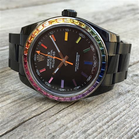 rolex milgauss rainbow|rolex milgauss.